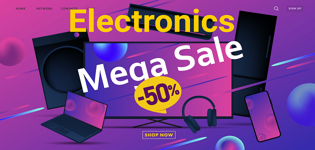 Electronics Mega Sale Slider