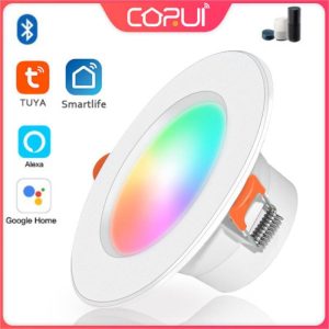 Bluetooth-Tuya-Smart-Downlight-10w-15w-Colorful-Spot-LED-Lamp-Round-Light-Luminaire-RGB-Dimmable-Alexa