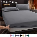 100-Cotton-Fitted-Sheet-with-Elastic-Bands-Non-Slip-Adjustable-Mattress-Covers-for-Single-Double-King-20