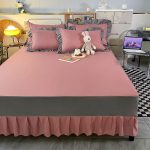 1PCS-Bed-Cover-Bed-Dress-For-Home-Bed-Sheets-Antiskid-Patchwork-Fashion-Soft-Bedding-Simple-Japanese-1