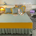 1PCS-Bed-Cover-Bed-Dress-For-Home-Bed-Sheets-Antiskid-Patchwork-Fashion-Soft-Bedding-Simple-Japanese-2