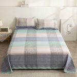 1PCS-Bed-Sheet-Cartoon-Plaid-Mod-Bed-Sheets-Soft-Cotton-For-Queen-King-Bed-Size-Home