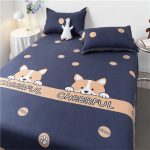 1PCS-Bed-Sheet-Cartoon-Plaid-Mod-Bed-Sheets-Soft-Cotton-For-Queen-King-Bed-Size-Home-3