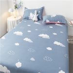 1PCS-Bed-Sheet-Cartoon-Plaid-Mod-Bed-Sheets-Soft-Cotton-For-Queen-King-Bed-Size-Home-4