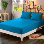 1pc-100-Polyester-Solid-Fitted-Sheet-Mattress-Cover-Four-Corners-With-Elastic-Band-Bsimple-Bedding-Decor-1