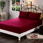 1pc-100-Polyester-Solid-Fitted-Sheet-Mattress-Cover-Four-Corners-With-Elastic-Band-Bsimple-Bedding-Decor