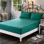 1pc-100-Polyester-Solid-Fitted-Sheet-Mattress-Cover-Four-Corners-With-Elastic-Band-Bsimple-Bedding-Decor-2