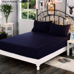 1pc-100-Polyester-Solid-Fitted-Sheet-Mattress-Cover-Four-Corners-With-Elastic-Band-Bsimple-Bedding-Decor-5