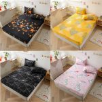 1pcs-100-Polyester-Printed-Fitted-Sheet-Mattress-Cover-Four-Corners-With-Elastic-Band-Bed-Sheet-bed-1