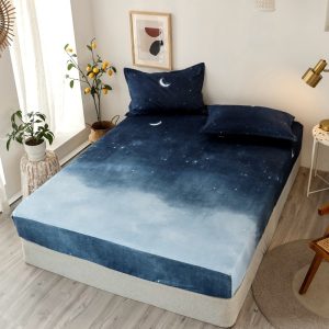 1pcs-100-Polyester-Printed-Fitted-Sheet-Mattress-Cover-Four-Corners-With-Elastic-Band-Bed-Sheet-bed