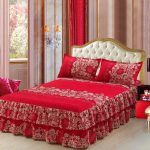 3Pcs-Set-Spring-and-Summer-New-Brushed-Bed-Skirt-Bed-Cover-Simmons-Bed-Cover-Protector-bed-4