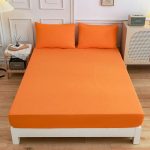 3pcs-lot-Fitted-Sheet-with-Pillowcase-Solid-Color-Bed-Sheets-Single-Double-Queen-Size-Mattress-Bedding