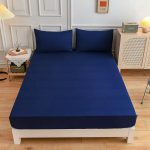 3pcs-lot-Fitted-Sheet-with-Pillowcase-Solid-Color-Bed-Sheets-Single-Double-Queen-Size-Mattress-Bedding-3