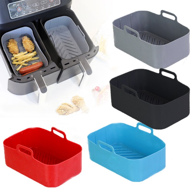 Air-Fryers-Silicone-Pot-Reusable-Square-Shaped-Oven-Basket-Mat-Baking-Tray-Grill-Pan-Airfryer-Accessories