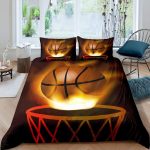 Basketball-Duvet-Cover-Set-Black-3D-Ball-Sports-Theme-Bedding-Set-Microfiber-Basketball-Court-Competitive-Games-1