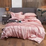 Bedding-Set-Solid-Color-Luxury-Bedding-Kit-Rayon-Satin-Duvet-Cover-Set-Twin-Queen-King-Size