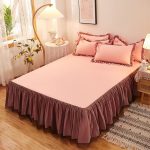 Bedspread-1PCS-Solid-Color-Bed-Sheets-Soft-For-King-Queen-1-5-1-8-2M-Single-1