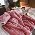 Coral-Fleece-Spring-Winter-Warm-Blankets-for-Bed-3-Layers-Thicken-Flannel-Blanket-Quilt-Soft-Comfortable-1
