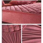 Coral-FleeceThicken-Quilted-Mattress-Cover-Short-Plush-Quilted-Bed-Fitted-Sheet-Queen-Double-Bed-Cover-Not-4