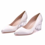 Crystal-Queen-Women-Block-7cm-High-Heels-Lady-Scarpins-White-Satin-Pumps-Female-Wedding-Silk-Transparent-5