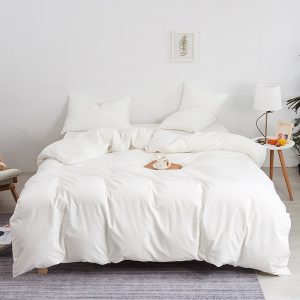 Duvet-Cover-White-Comforter-Cover-King-Size-Solid-Color-Quilt-Cover-High-Quality-Skin-Friendly-Fabric