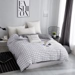 Duvet-Cover-White-Plaid-Bed-Cover-for-Kids-Adults-Single-Double-Bed-Bedroom-Use-No-Pillowcase