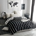 Duvet-Cover-White-Plaid-Bed-Cover-for-Kids-Adults-Single-Double-Bed-Bedroom-Use-No-Pillowcase-4