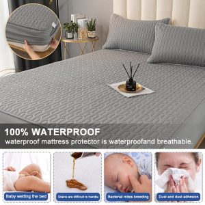 ETERNAL-Waterproof-Mattress-Covers-Elastic-Quilted-Bed-Liner-Sheets-Protector-Queen-King-Double-Fitted-Sheet-For