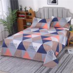 Flat-Sheet-Bedding-Adults-Bed-Cover-Plaid-Comfortable-Anti-Mites-Students-Dormitory-Single-Bedspread-Household-New-2