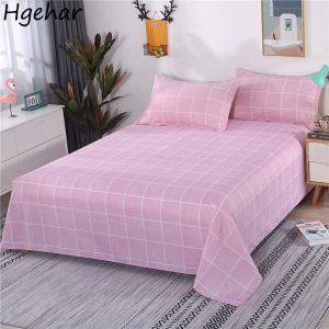 Flat-Sheet-Bedding-Adults-Bed-Cover-Plaid-Comfortable-Anti-Mites-Students-Dormitory-Single-Bedspread-Household-New