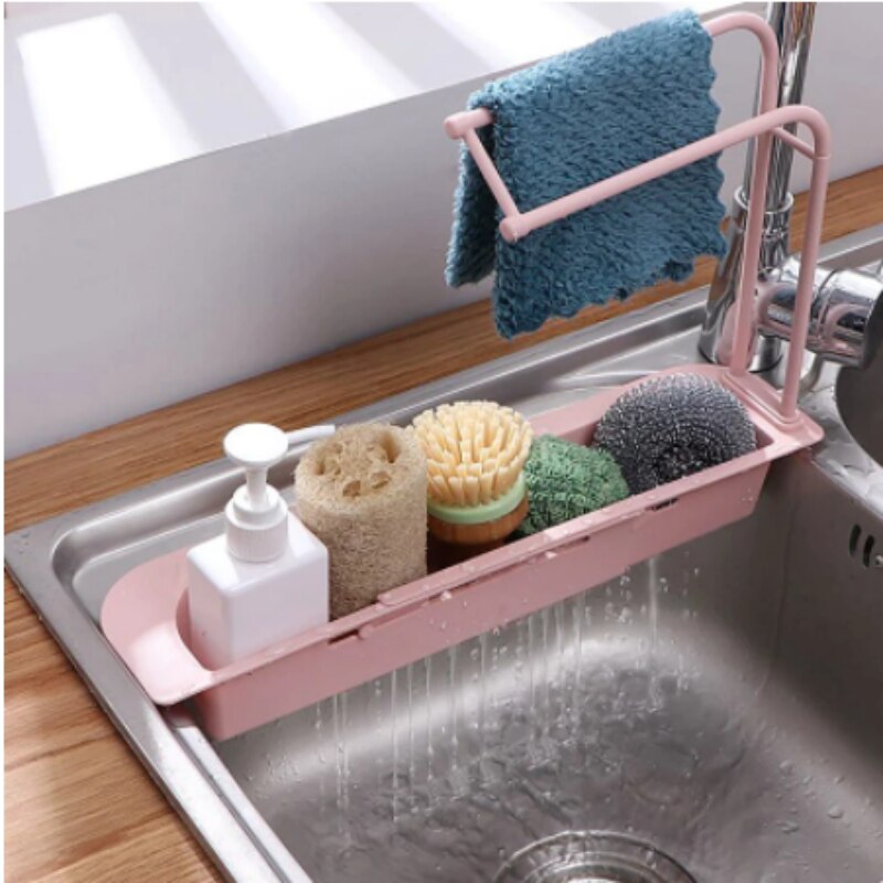 Multi-Functional-Telescopic-Sink-Organiser-kitchen-storage-sink-rack-Sink-Drain-Rack-Storage-Basket-drain-rack