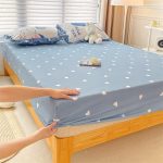 New-1piece-100-Polyester-sheets-for-kids-Fitted-Mattress-Cover-Four-Corners-With-Elastic-sheets-for