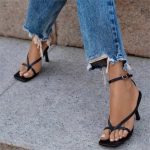 New-Women-High-Sandals-Flip-Flops-Solid-Color-Buckle-Square-Toe-Ladies-High-Heels-Summer-Fashion-4