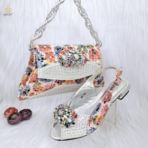 QSGFC-New-Stitching-Design-Flash-Diamond-Decoration-Mature-Women-s-Bag-With-Nigerian-Comfortable-Shoes