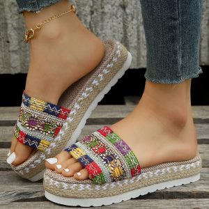 Shoes-Breathable-Women-Summer-Classics-Outdoor-Women-s-Sandals-Comfortable-Slip-On-Open-Toe-Wedge-Sandals