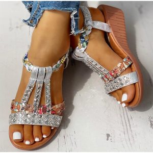 Women-Sandals-Summer-Bohemia-Platform-Wedges-Shoes-Crystal-Gladiator-Rome-Woman-Beach-Shoes-Casual-Elastic-Band