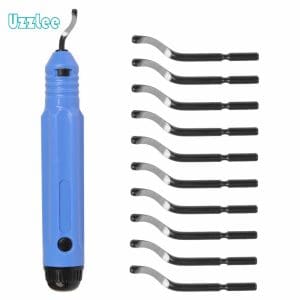 1-10-pcs-Metal-Deburring-Tool-Kit-Deburring-Cutters-Handle-with-a-Blade-or-10pcs-Extra