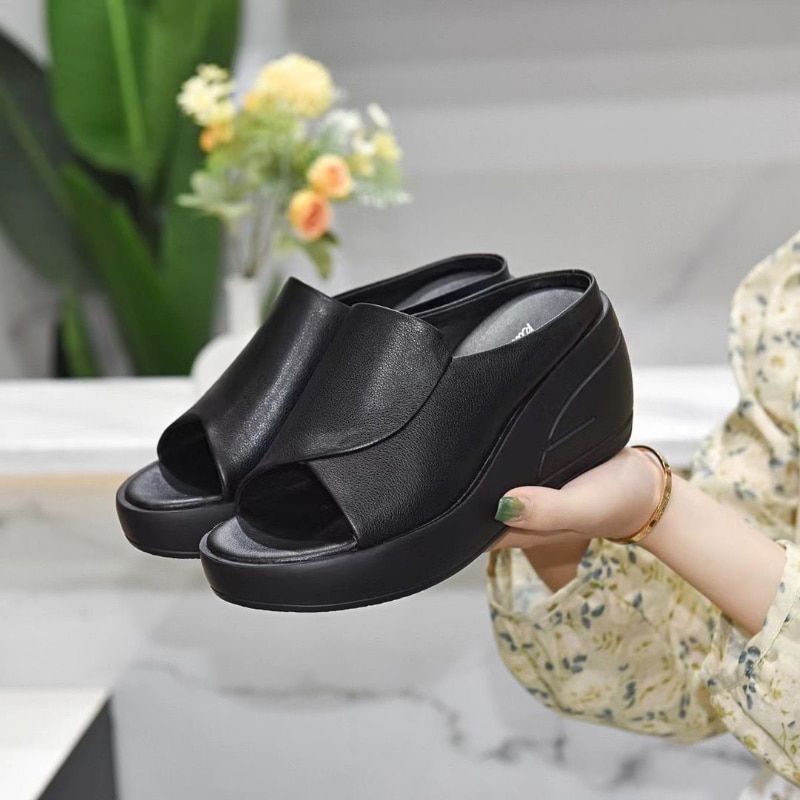 2023-Summer-New-Open-Toe-Sexy-Solid-Thick-Sole-Slope-Heel-Slippers-for-Women-Outwear-Comfortable