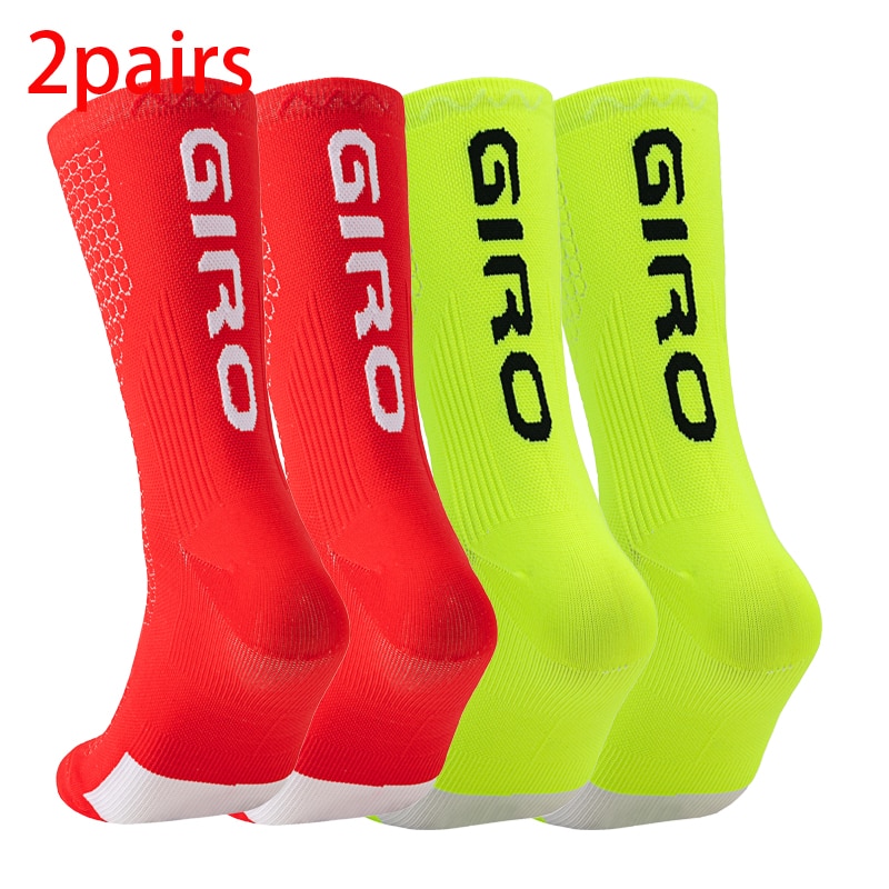 2pairs-New-Cycling-Socks-Bike-Nurse-Compression-Road-Bike-Running-Mtb-Knee-high-White-Sports-Funny