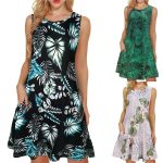 9-Styles-Women-Beach-Dresses-Floral-Tshirt-Printed-Sundress-Sleeveless-Pockets-Casual-Loose-Tank-Dress-1