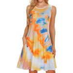 9-Styles-Women-Beach-Dresses-Floral-Tshirt-Printed-Sundress-Sleeveless-Pockets-Casual-Loose-Tank-Dress-4