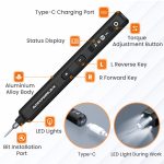 ARROWMAX-Precision-Electric-Screwdriver-Set-with-34-Magnetic-Bits-4-Gears-Torque-Rechargeable-Cordless-Screwdriver-SES-4