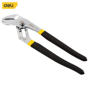 Deli-10-Inch-Adjustable-Water-Pump-Plier-Quick-Release-Multifunctional-Adjustable-Plier-Straight-Jaw-Groove-Joint