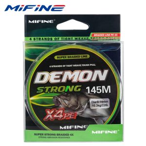 MIFINE-DemonStrong-4X-Fishing-Line-300M-145M-100M-12LB-76LB-PE-Braided-Leader-Line-Multifilament-Carp