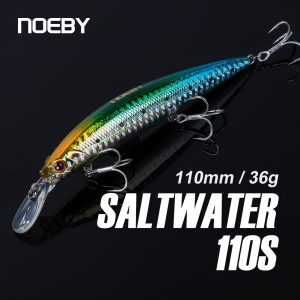 NOEBY-110mm-36g-Heavy-Sinking-Minnow-Fishing-Lures-Rolling-Wobblers-Artificial-Hard-Baits-Jerkbait-for-Seabass