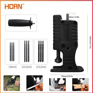 Portable-Reciprocating-Electric-Saw-Adapter-Electric-Drill-Modified-Tool-Attachment-with-3-Saw-Blades-for-Wood