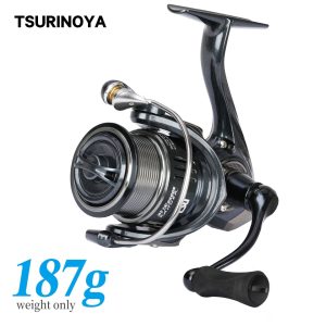 TSURINOYA-187g-Ultra-light-Spinning-Fishing-Reel-RANGER-2000S-2500S-3000S-Shallow-Spool-Long-Casting-Sea