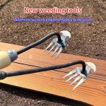 Weeding-Artifact-Uprooting-Weeding-Tool-Steel-Weed-Puller-4-Teeth-Dual-Purpose-Weeder-Hand-Remover-Tool